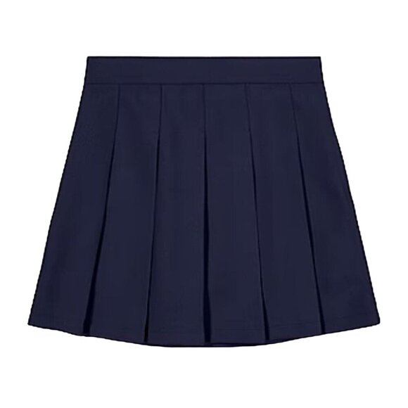 Girls Navy Pleated Skirt With Shorts 20.5 Plus By French Toast - Picture 3 of 8